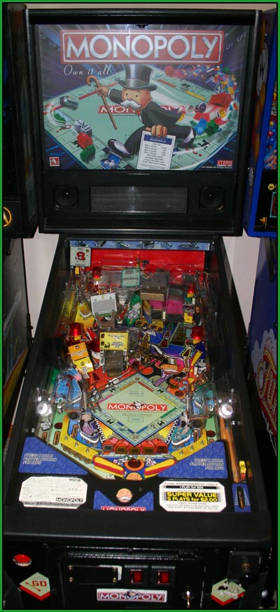 A picture of my Monopoly pinball machine