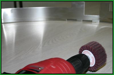 pinball metal guide before re-graining